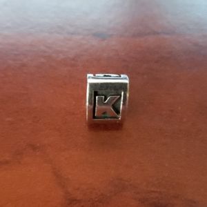 PANDORA LETTER "K" CHARM